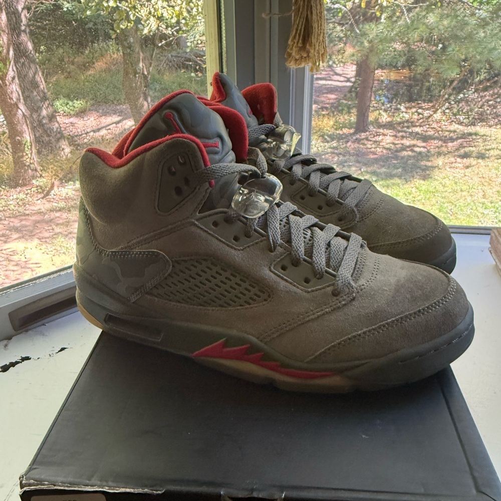 Air Jordan 5 Retro Men’s Shoes Size 8.5 Camo Gray